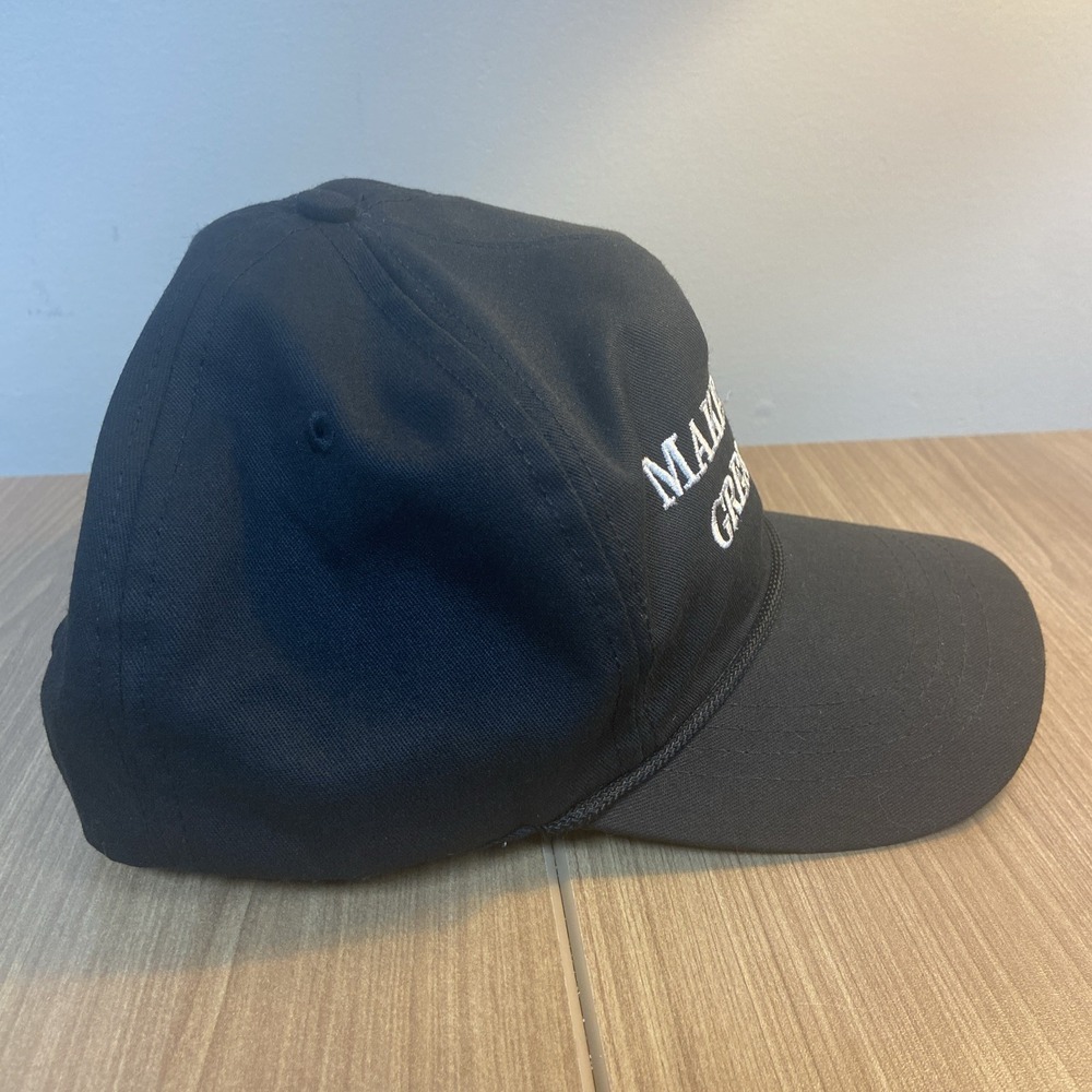 Official Cali-Fame Trump MAKE AMERICA GREAT AGAIN 2016 Black White Baseball Cap - Picture 4 of 7